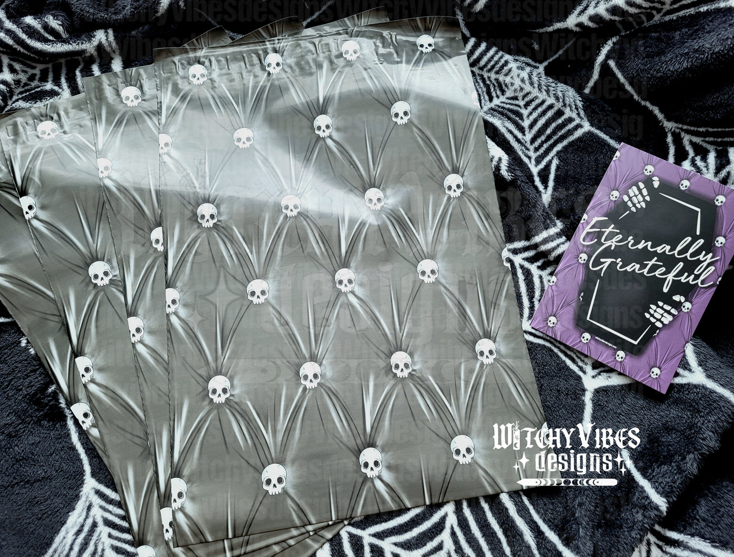 Skull Cigar Print 10X13 100 pack Poly Mailers