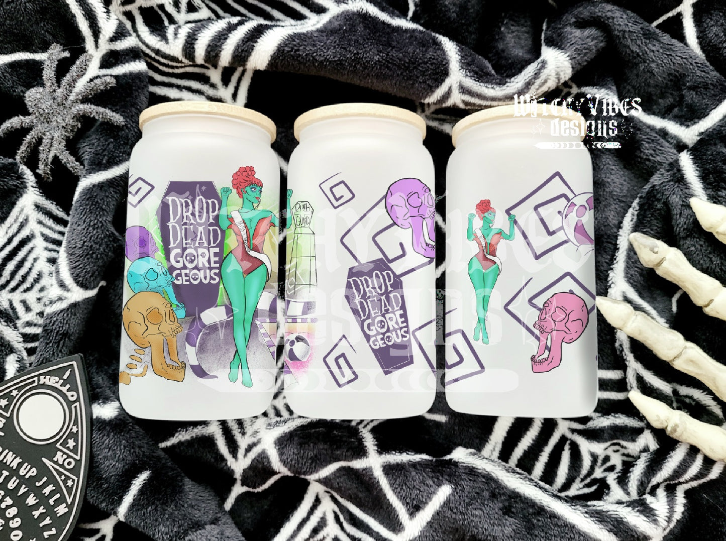 Drop Dead Glass can 16oz Digital Download