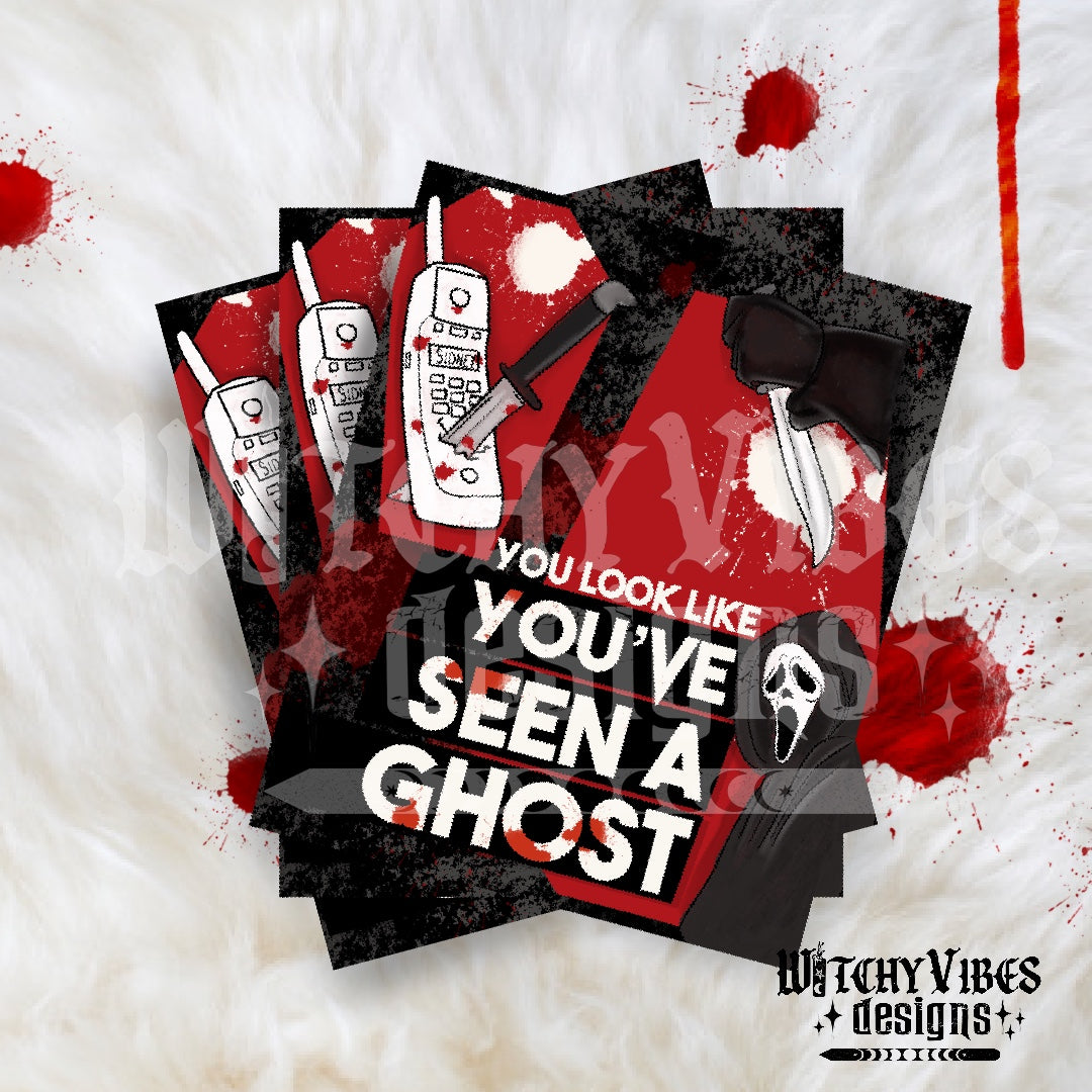 Seen a Ghost Thank you Card