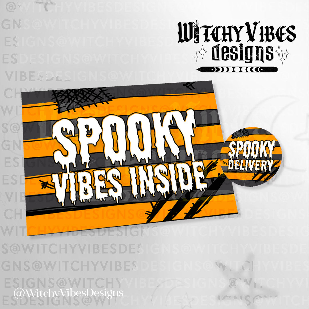 Spooky Vibes Thank you Card