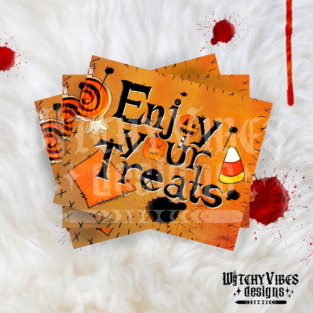 Enjoy your treats Thank you Card