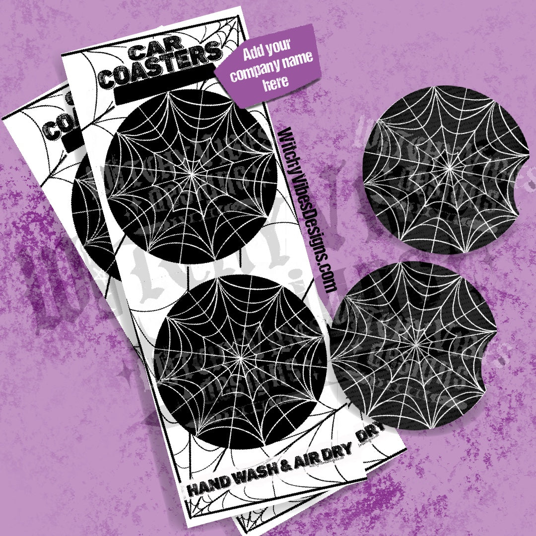 Web Car Coaster Packaging & Design Set