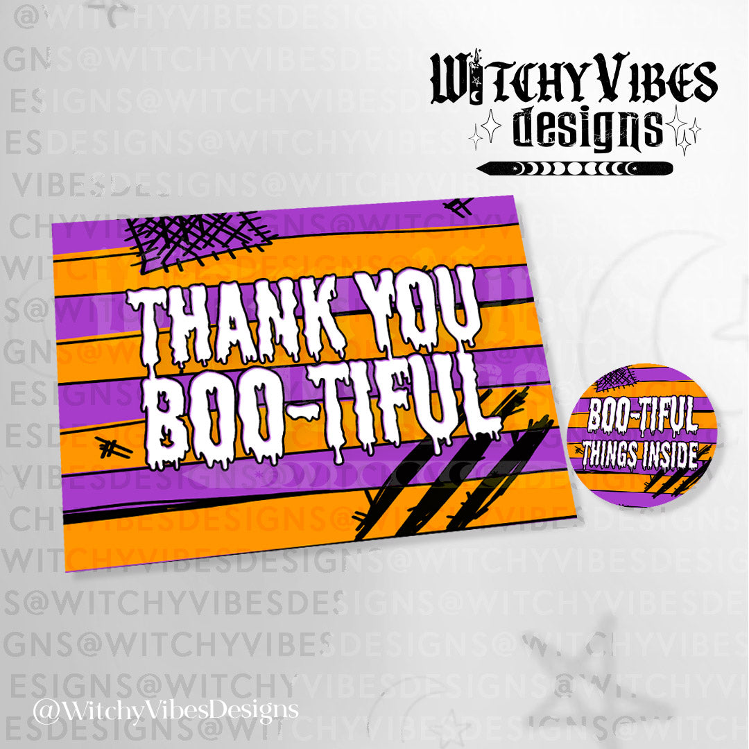 Bootiful Thank you Card