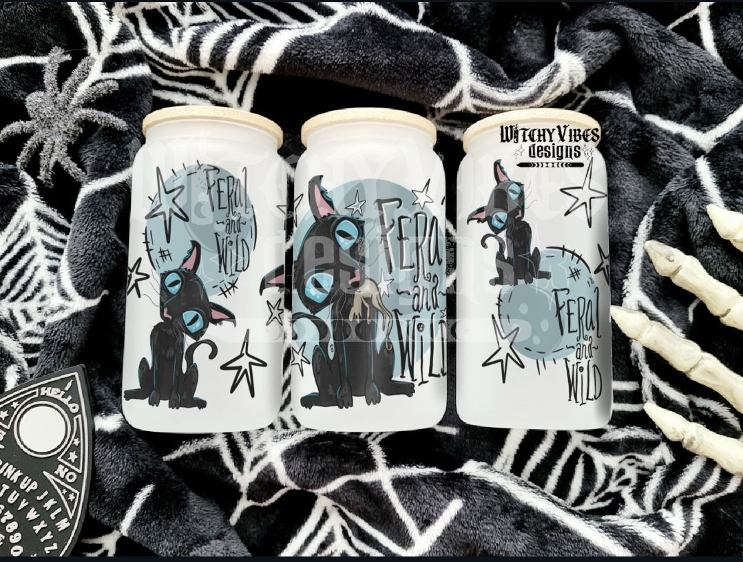 Feral & Wild Glass Cup digital