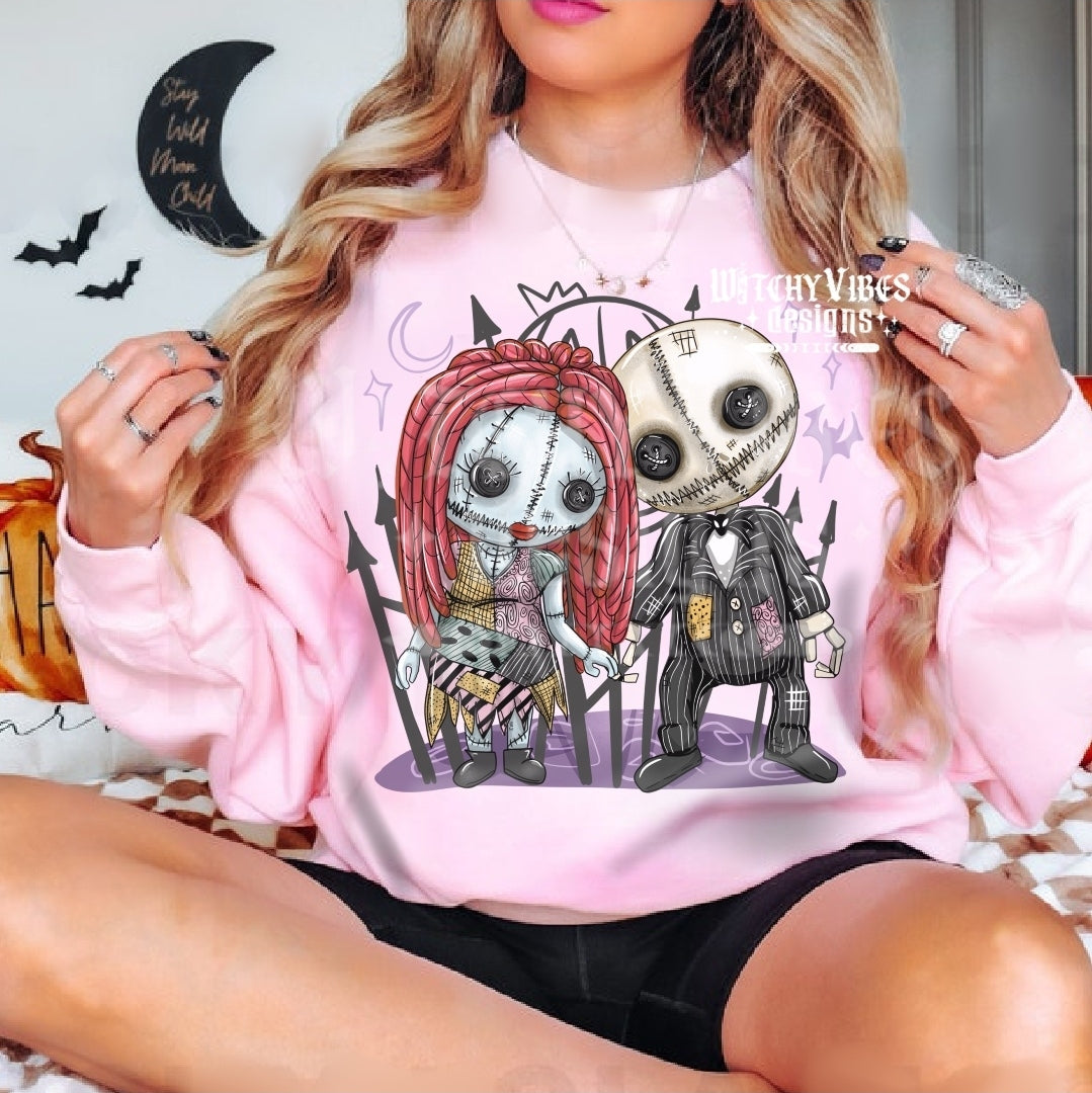 Pumpkin King and Queen Dolls PNG