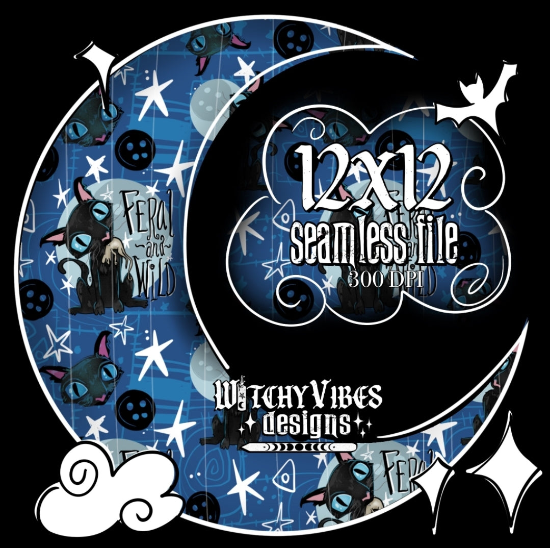 feral and wild seamless digital download