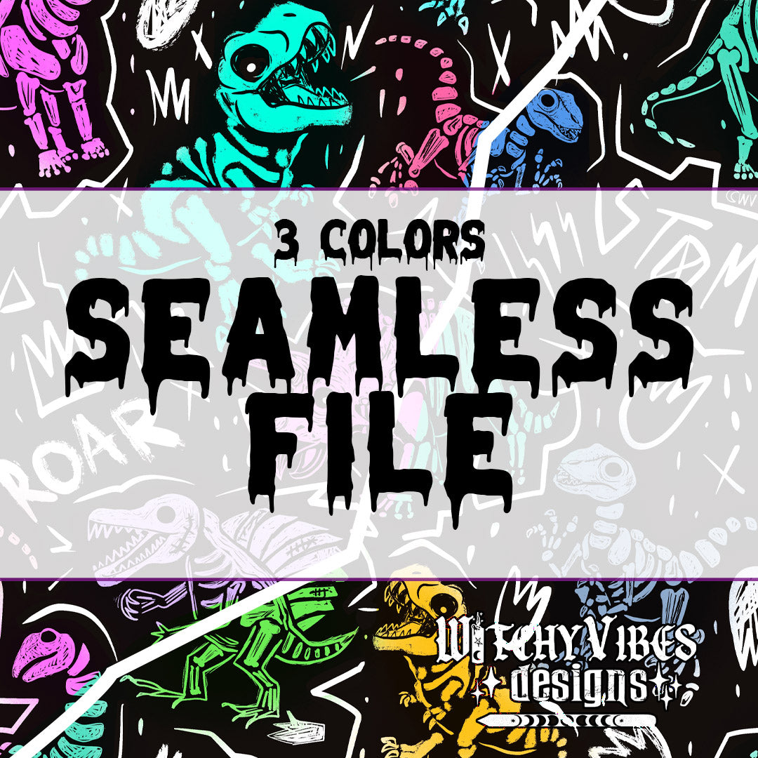 3 colors Sketchy Dino seamless digital download