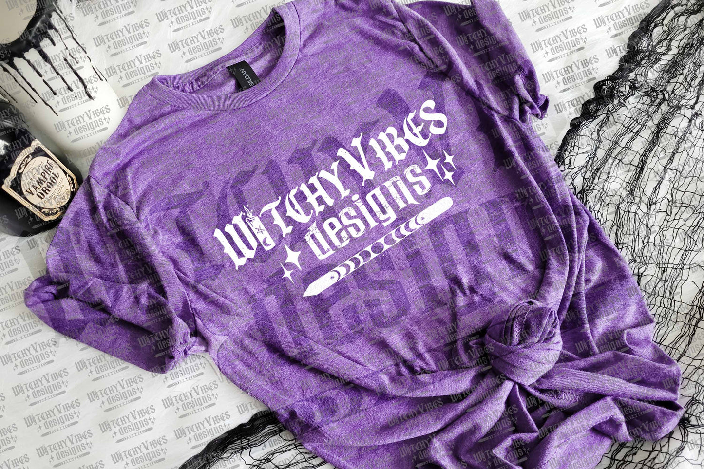 Gildan Heather Purple Vampire Drool