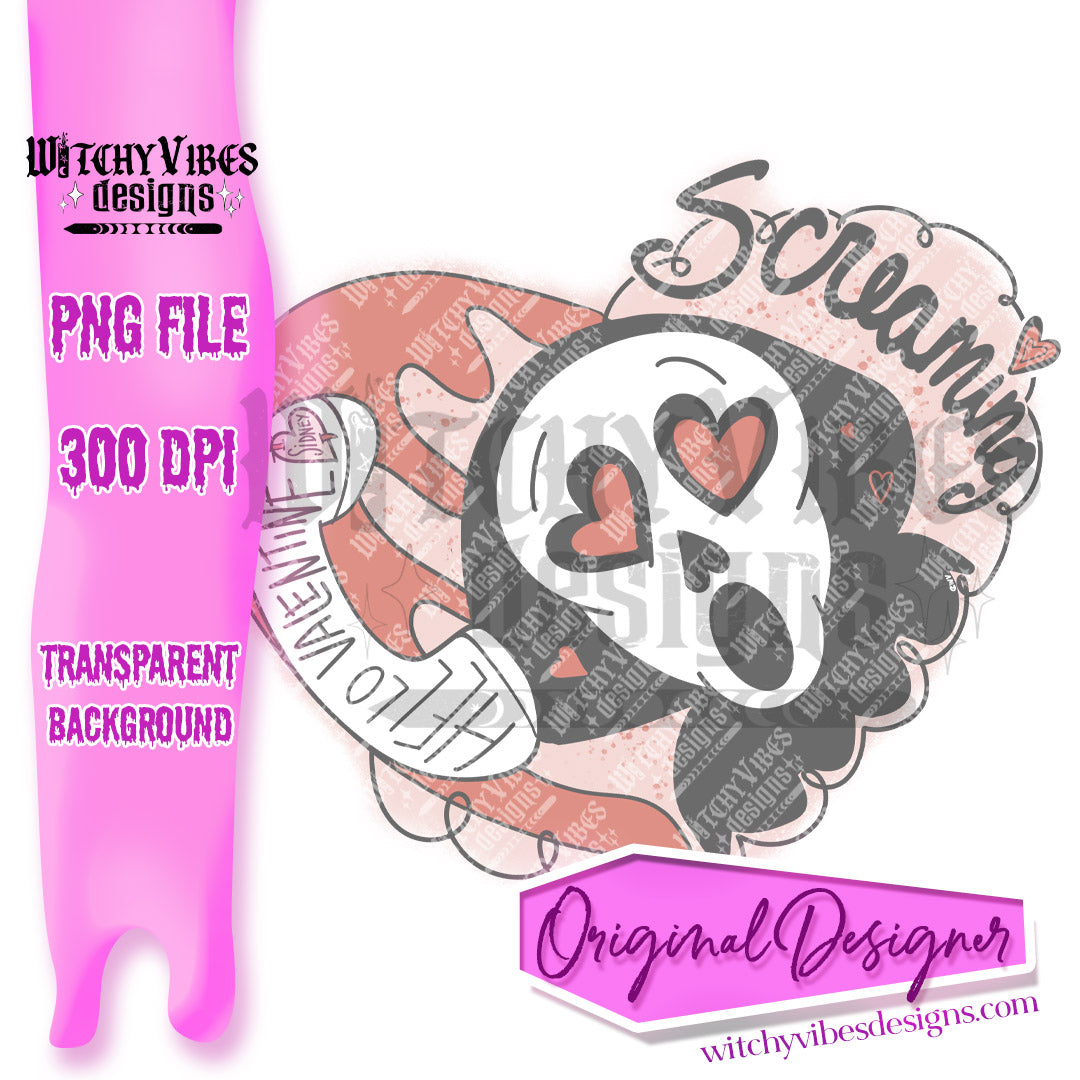 Screaming Hello Valentine png