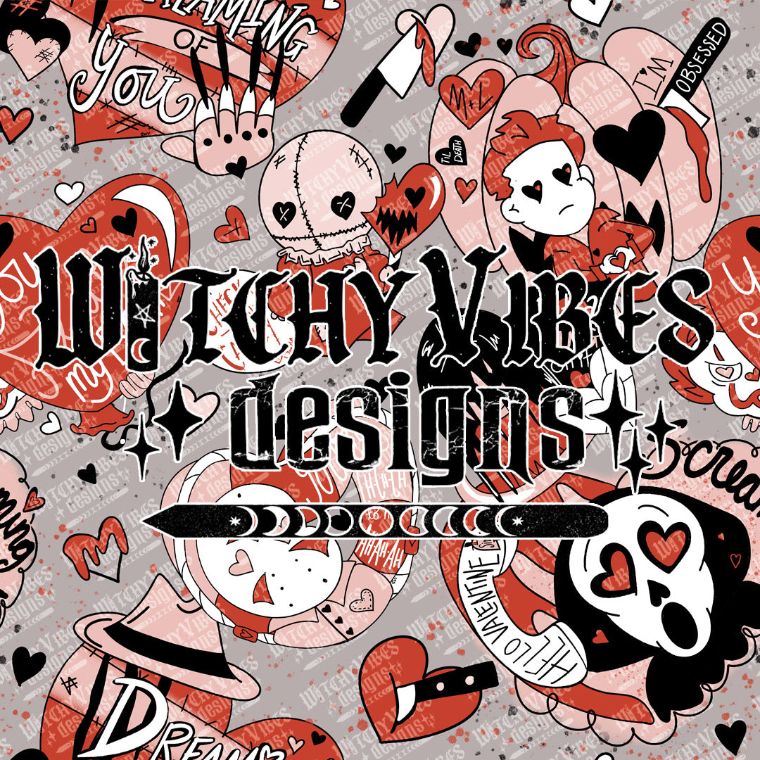 Horror Valentine Seamless Download