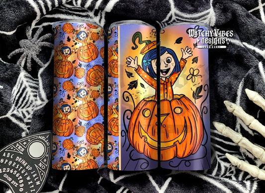Cora Pumpkin Tumbler 20oz Digital Download