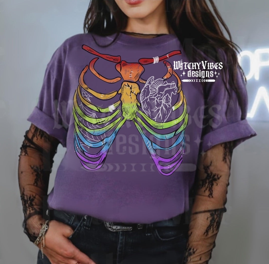 Rainbones ribcage PNG
