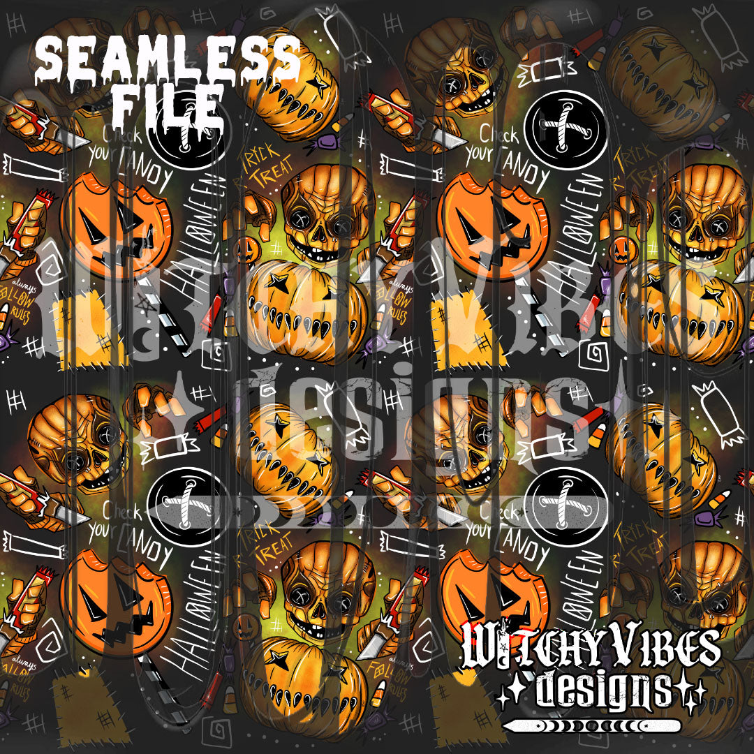 sam pumpkin seamless digital download