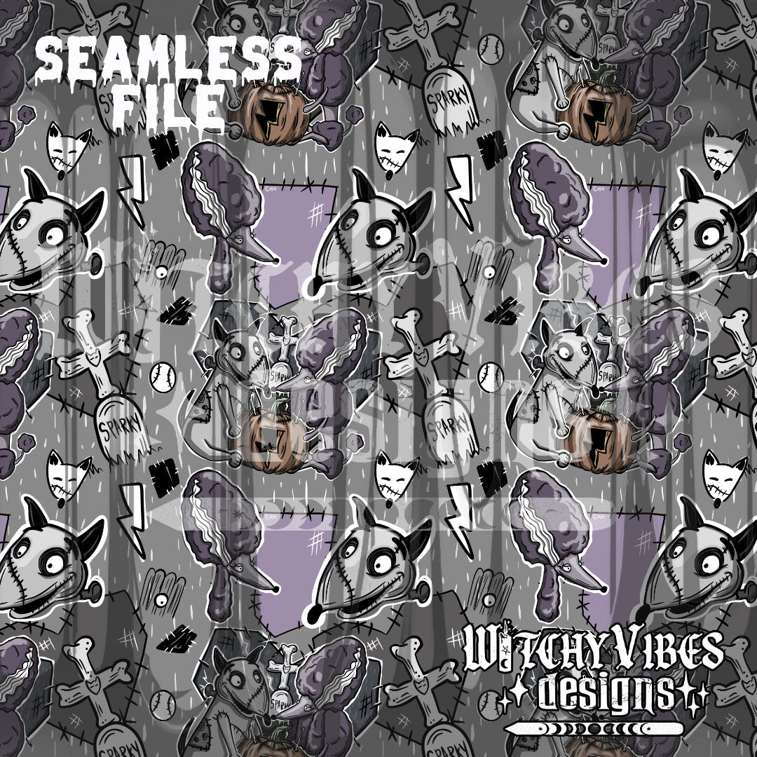 Sparky Design Sparky Love seamless digital download – Witchy Vibes Designs