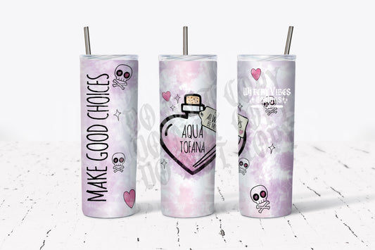 Aqua Tofana Watercolor Tumbler 20oz Digital Download