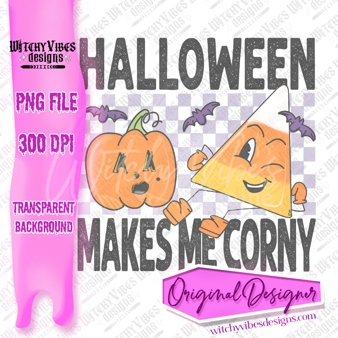 Halloween Makes me Corny PNG